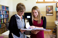 Laurie Owen with a Student (Allie Brown)