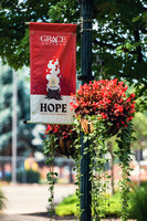 Hope Banner on Lamppost P01206