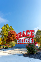 Grace College Campus Fall Buildings Landscape Sign P01310-19