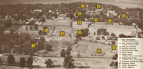 campus map 1960s