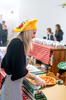 Pizza party for tutoring families P02245-3