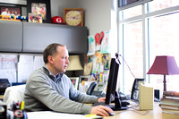 Chad Briscoe in his Office